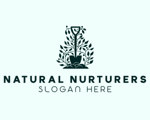 Tree Planting Shovel logo design