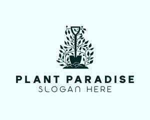 Tree Planting Shovel logo design