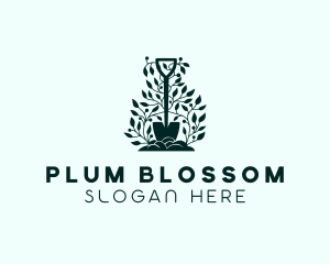 Tree Planting Shovel logo design