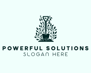 Tree Planting Shovel logo design