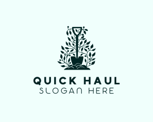 Tree Planting Shovel logo design