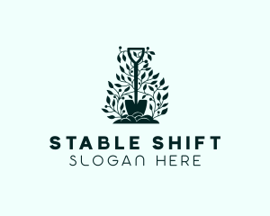 Tree Planting Shovel logo design