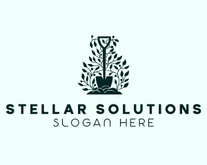 Tree Planting Shovel logo design