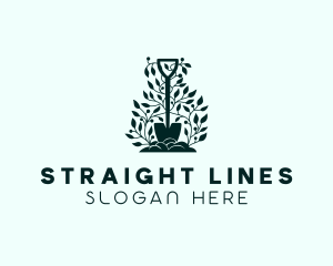 Tree Planting Shovel logo design