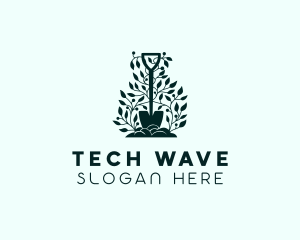 Tree Planting Shovel logo design