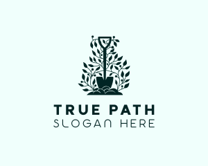 Tree Planting Shovel logo design