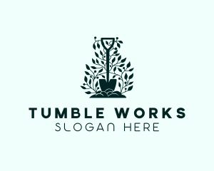 Tree Planting Shovel logo design