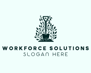 Tree Planting Shovel logo design