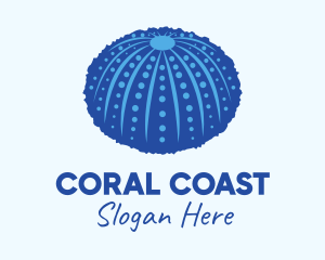 Blue Sea Urchin logo design