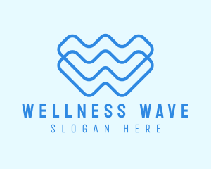 Creative Wave Letter W logo design