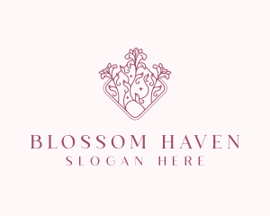 Flower Florist Botanical logo design