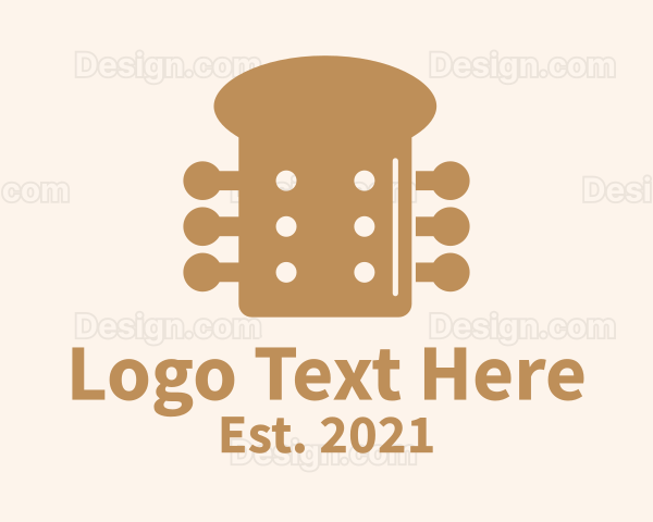 Brown Guitar Bread Logo