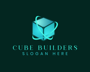 Cube Orbit Tech logo design