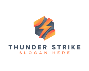 Thunder Lightning Energy logo design