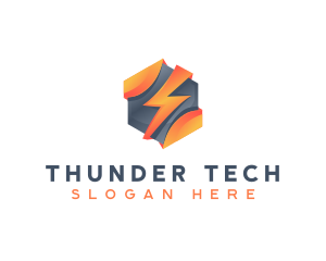 Thunder Lightning Energy logo design