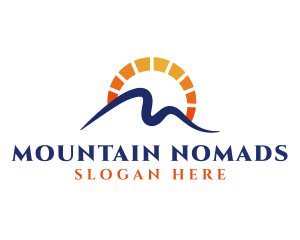 Natural Mountain Solar Power logo design