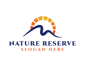 Natural Mountain Solar Power logo design