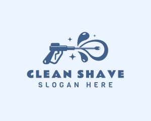 Cleaning Water Pressure Washer logo design