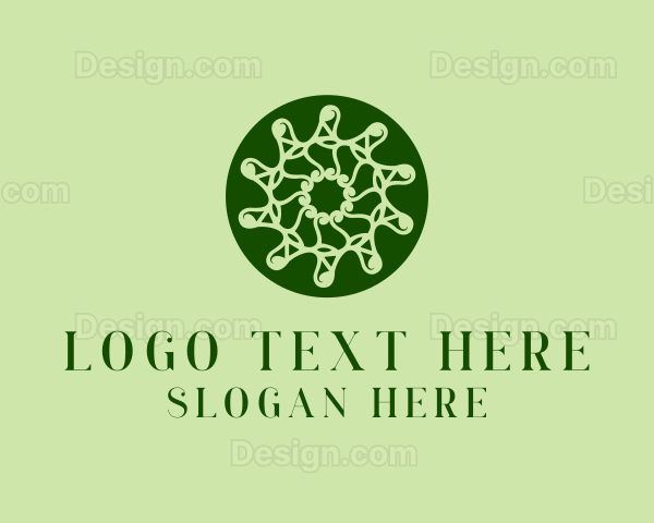 Natural Elegant Wreath Logo