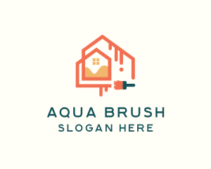 Building Paint Brush logo design