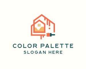 Building Paint Brush logo design