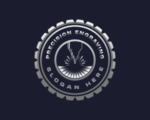 Mechanical Laser Gear logo design