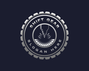 Mechanical Laser Gear logo design