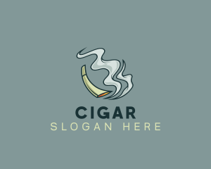 Tobacco Cigar Smoker  logo design