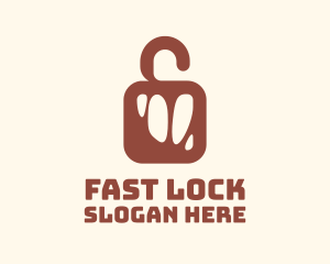 Red Meat Lock logo design