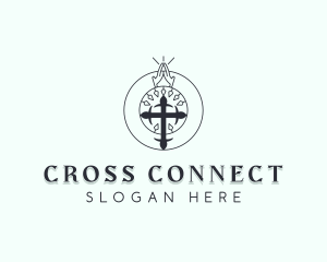 Church Cross Christian logo design