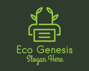 Eco Friendly Printer logo design