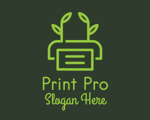 Eco Friendly Printer logo design