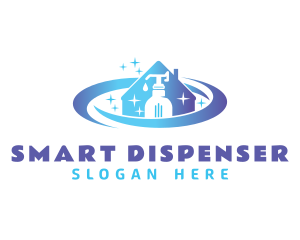 Disinfection Soap Dispenser logo design