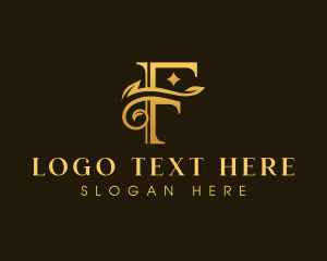 Luxury Elegant Letter F logo