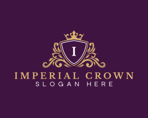 Shield Crown Crest logo design