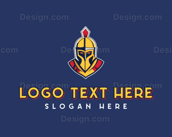 Roman Warrior Helmet Logo