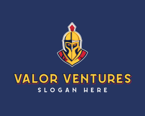 Roman Warrior Helmet logo design