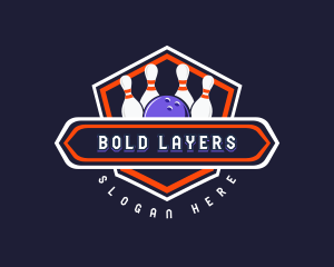 Sports Bowling Tournament logo design