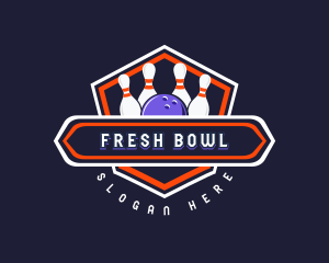 Sports Bowling Tournament logo design