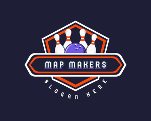 Sports Bowling Tournament logo design