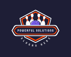 Sports Bowling Tournament logo design