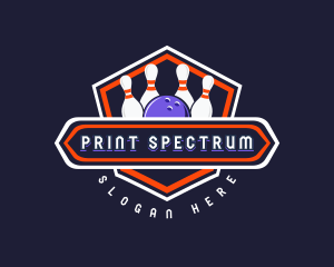 Sports Bowling Tournament logo design