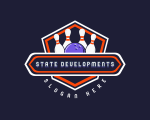 Sports Bowling Tournament logo design