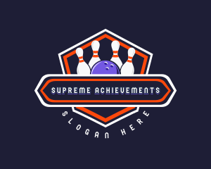 Sports Bowling Tournament logo design