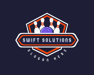 Sports Bowling Tournament logo design