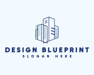 Building Contractor Blueprint logo