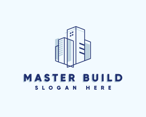 Building Contractor Blueprint logo