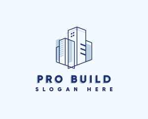 Building Contractor Blueprint logo