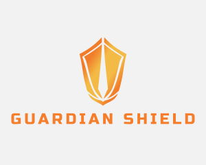 Sword Protection Shield logo design