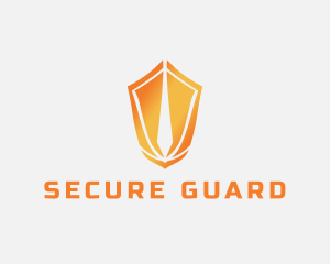 Sword Protection Shield logo design